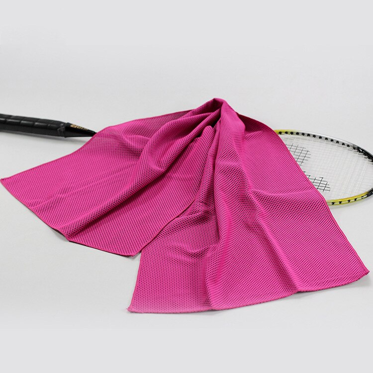 Microfiber Sport Handdoek Snelle Koeling Ice Gezicht Handdoek Sneldrogende Strand Handdoeken Zomer Blijvende Instant Chill Handdoeken Voor Fitness yoga: Rose Red