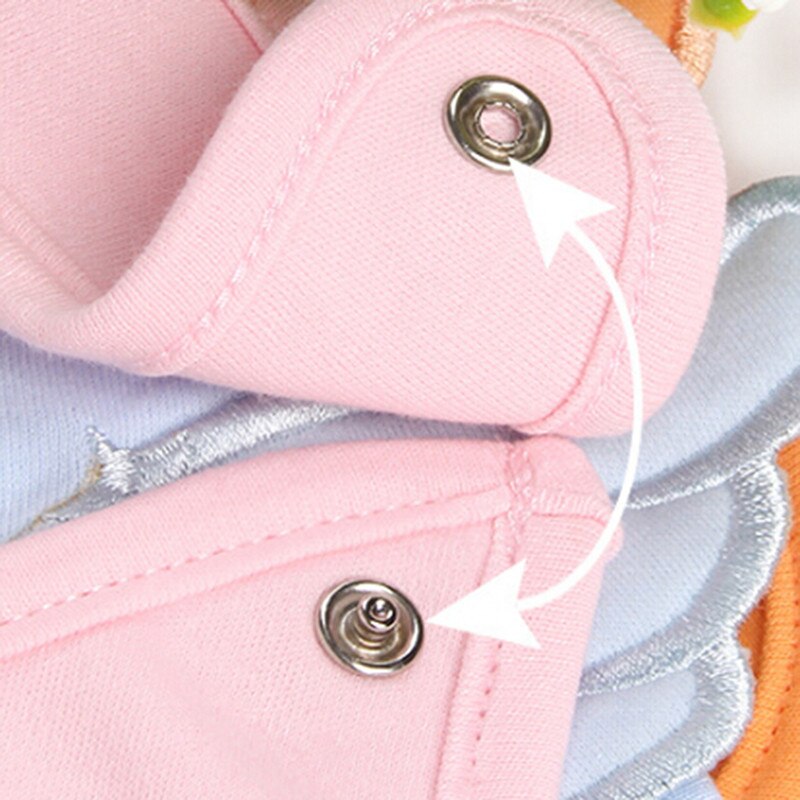 Cotton Embroidery Angel Baby Bib Baby Bib Baby Bib Cotton Baby Saliva Towel Absorbent Towel