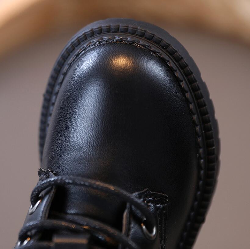 Meisjes Leren Laarzen Jongens Schoenen Herfst Winter Martin Laarzen Leer Kinderen Laarzen Mode Peuter Kinderen Laarzen Warme Snowboots