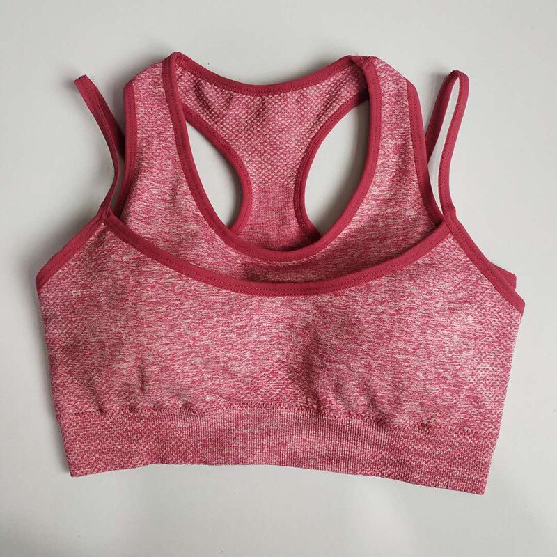 Sujetador deportivo de realce para mujer, Top corto con tanque de ropa deportiva para Fitness, Yoga, correr,
