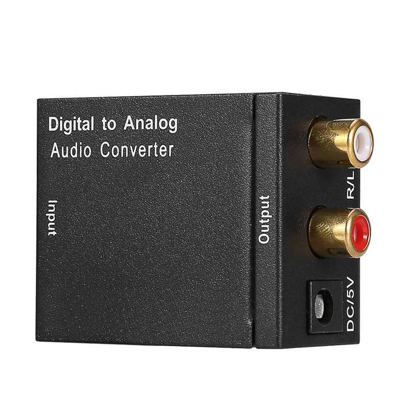 Digital-Analog-Audiokonverter – Optisch/koaxial Zu Cinch, Aluminium-Gehäuse, Inkl. Kabel