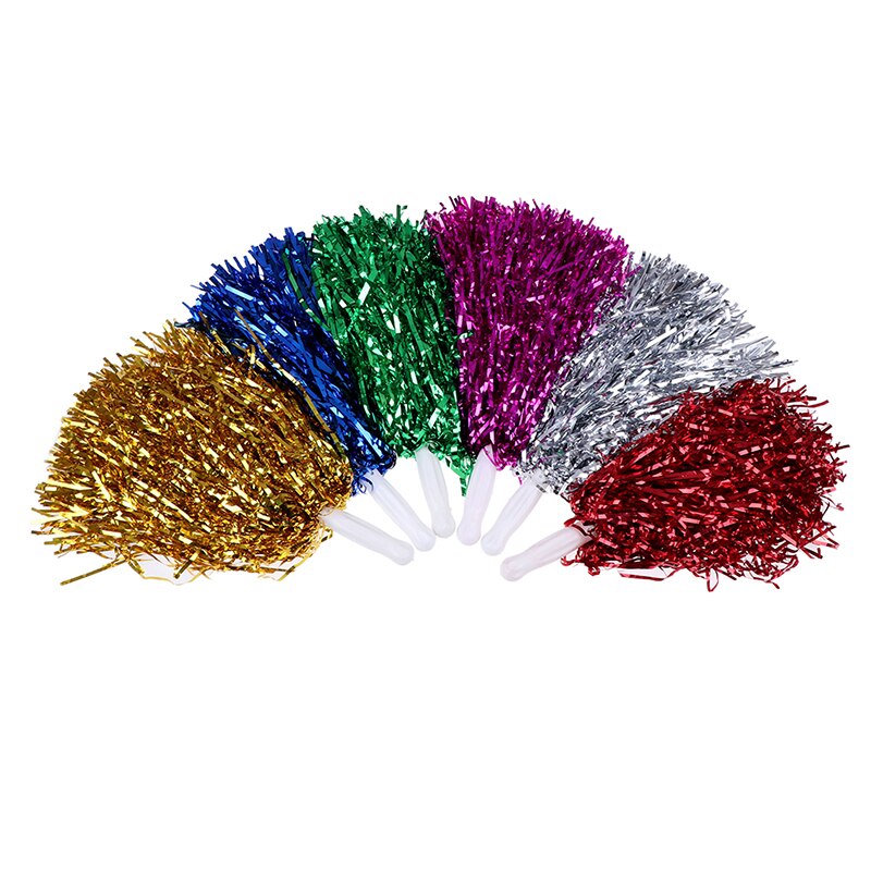 20CM Cheer Dance Sport Competition Cheerleading Pom Poms Flower Ball For for Football Basketball Match Pompon Children Use