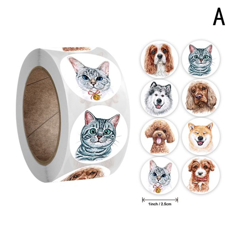 500pcs Reward Stickers Encouragement Sticker Roll For Kids Motivational Stickers With Cute Animals For Students Teachers: A