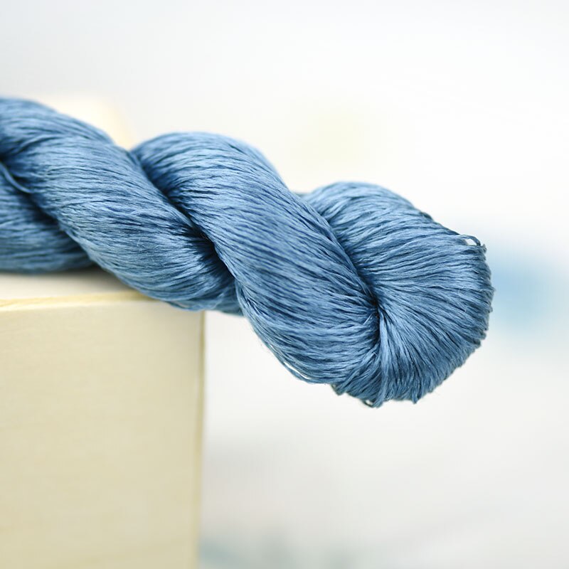 silk embroidery thread / 100% silk thread /hand embroidery embroider cross stitch/Prussian blue/8 pure colors: 5