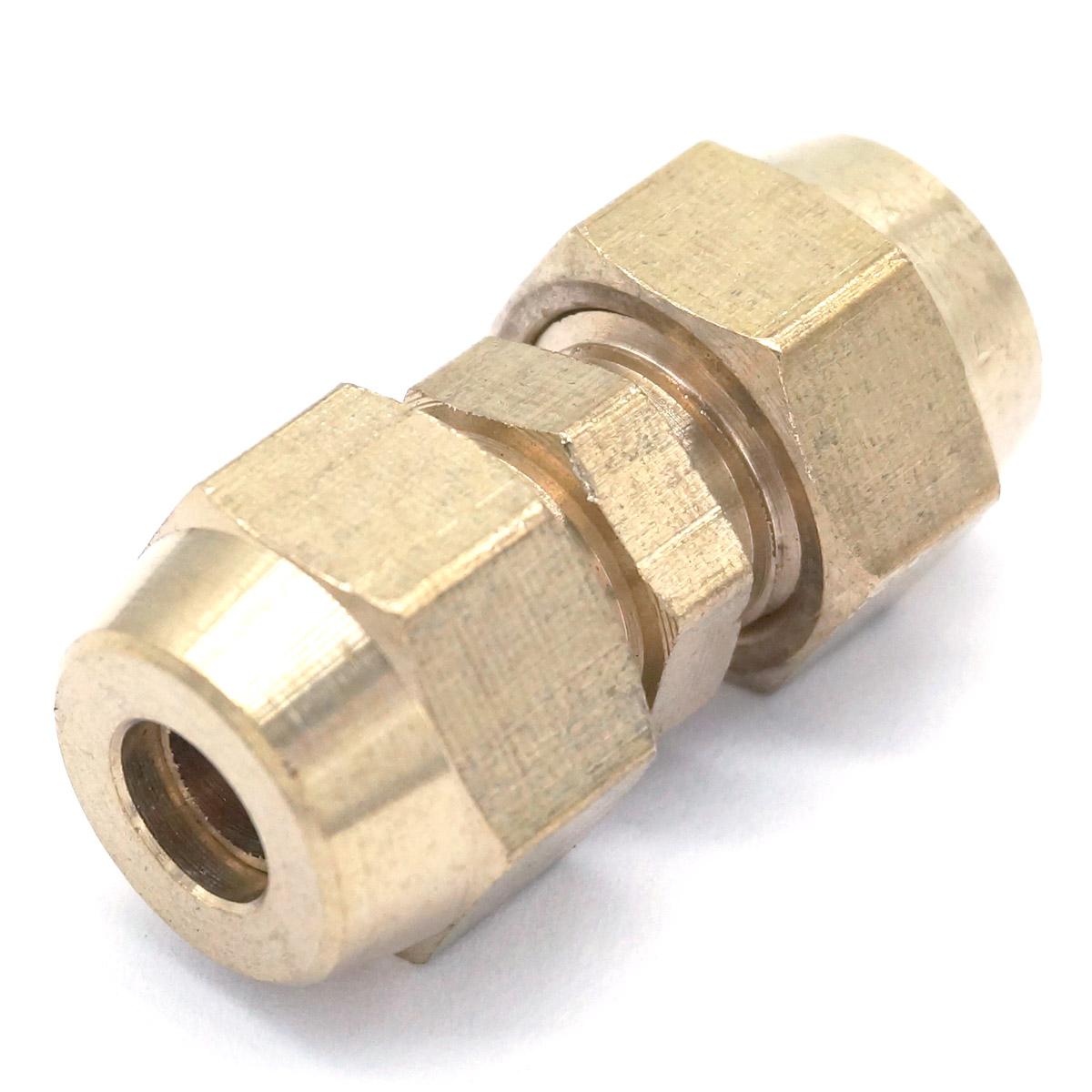 migotać rura OD 6mm x migotać rura OD 6mm mosiądz migotać męnarty złącze rury pneumatyczne montaż z krótką nakrętką migotać