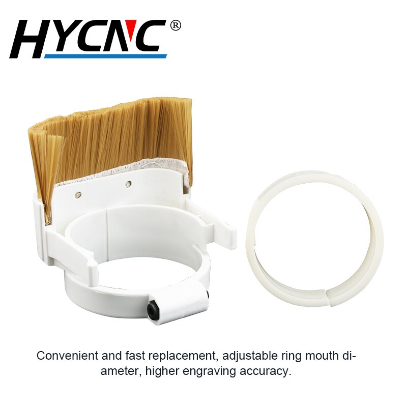 CNC Nylon Dust Cover Collection Brush 70 75 80 85 90 100mm Spindle Removal Brush Woodworking Engraving Roller Dust Cover