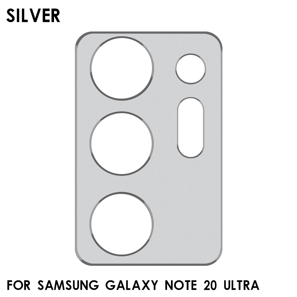 In Lega di alluminio a prova di Graffio Copertura Della Macchina Fotografica per Samsung Galaxy Note 20 20 Ultra Pellicola Protettiva Dello Schermo Obiettivo di Foglio di Protezione: SilverNote 20 Ultra