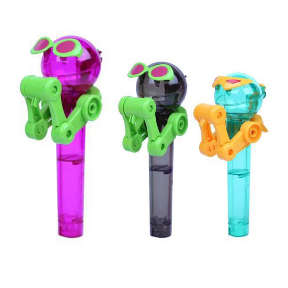 1Pcs Funny Kids Tang People Eat lollipops Pig Robot Lollipop Toy Holder Decompression Reliever Kids Children Toys Christmas