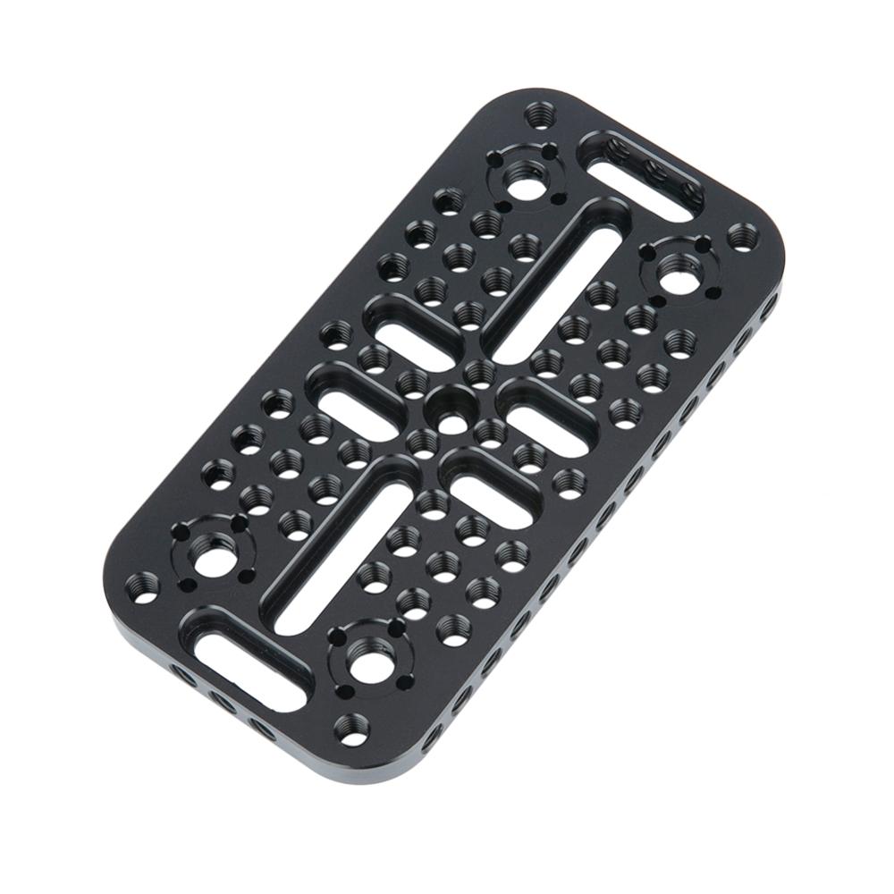 Niceyrig câmera de montagem de queijo, placa de montagem para mini câmera ursa, blocos de trilho, dovetail, gaiolas de encaixe 1/4 &quot;-20 fios 3/8&quot;-16 fios
