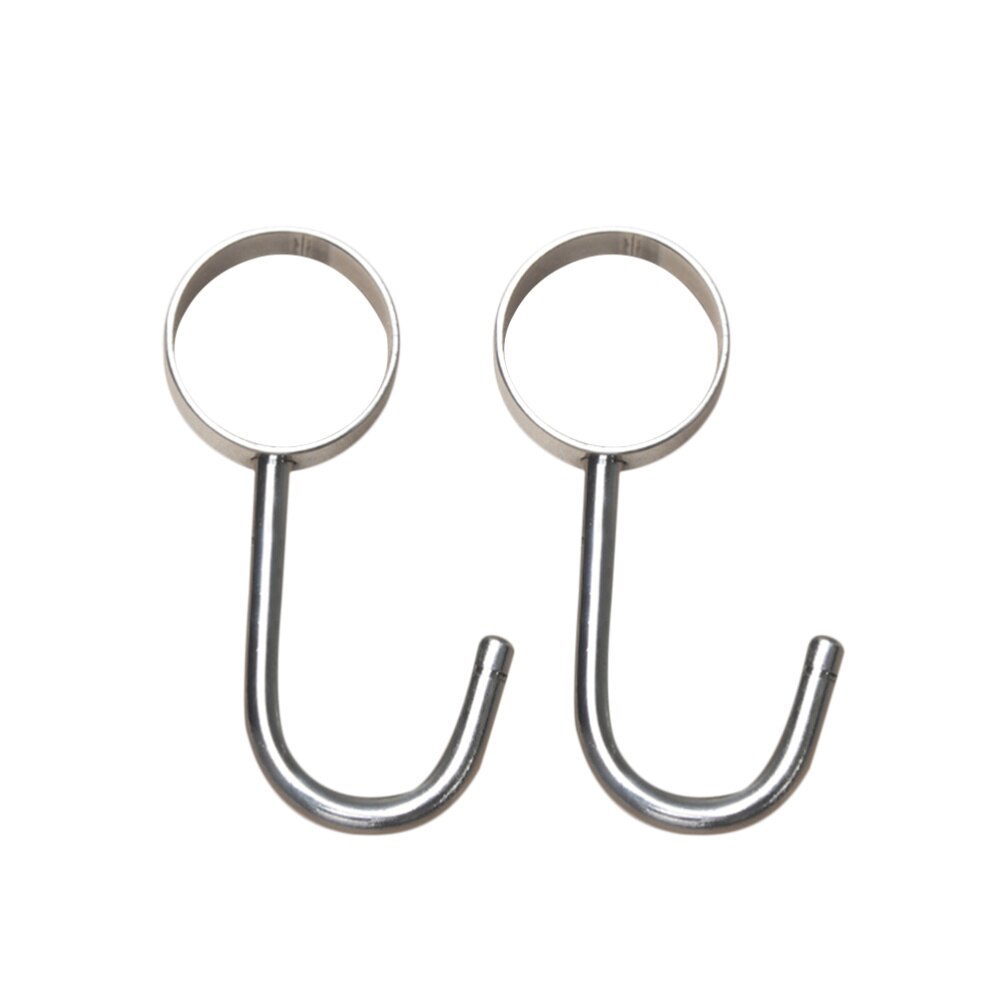 5pcs Hooks Household Reusable Practical Durable Stainless Steel Wall Hanger Hooks for Living Room Home Kitchen