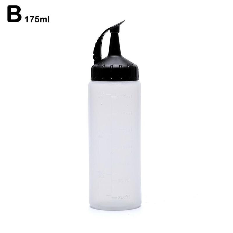 350ml/175ml Squeeze Sauce Bottle Kitchen Seasoning Bottle Salad Ketchup Olive Oil Bottles With Scale Kitchen Cooking Gadgets: B 175ml