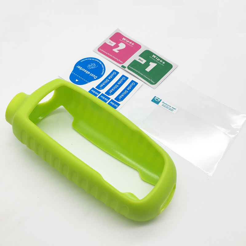 Funda protectora genérica de silicona para Garmin GPS Astro 430 320 220 900 con protector de pantalla Astro 320 para Alpha 50 ALPHA: Verde claro