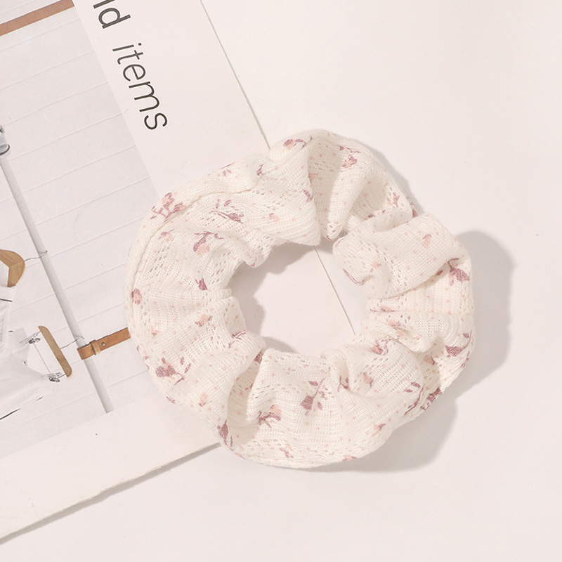 Coleteros coreanos con estampado Floral, cinta para el pelo, coletero, banda elástica para el pelo, lazos para el pelo, accesorios para el cabello: 3