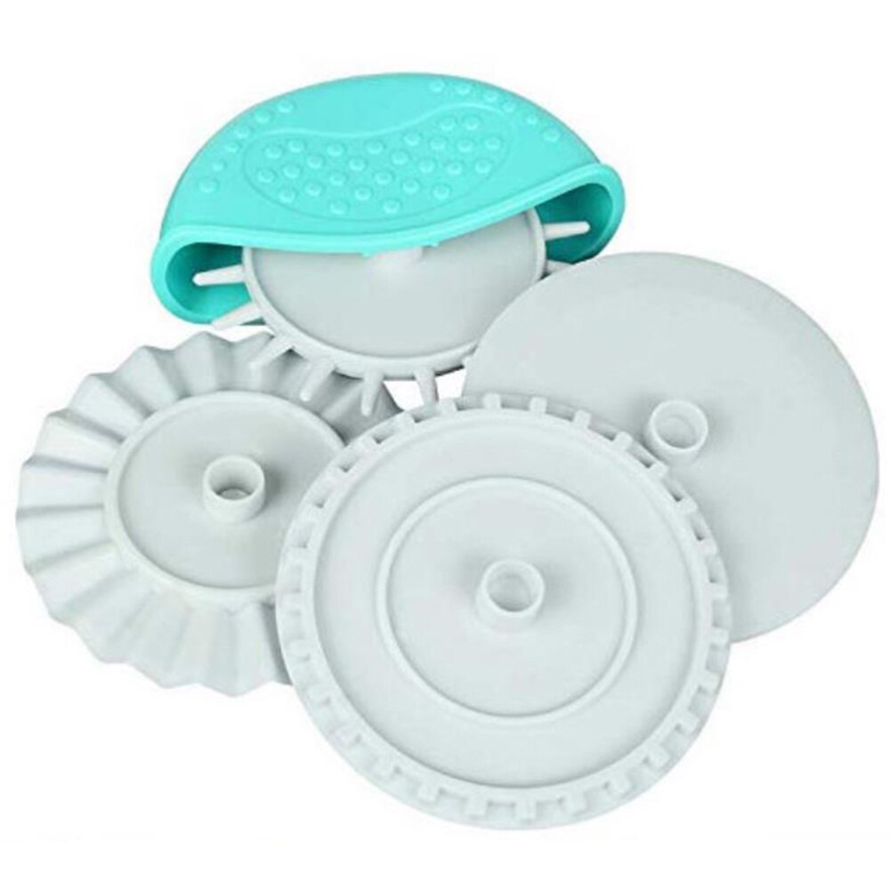 4PCS Plastic Dough Cutter Manual Pie Crust Crimper Kitchen Pastry Wheel Pie Edging Tool for DIY Baking Home: Default Title