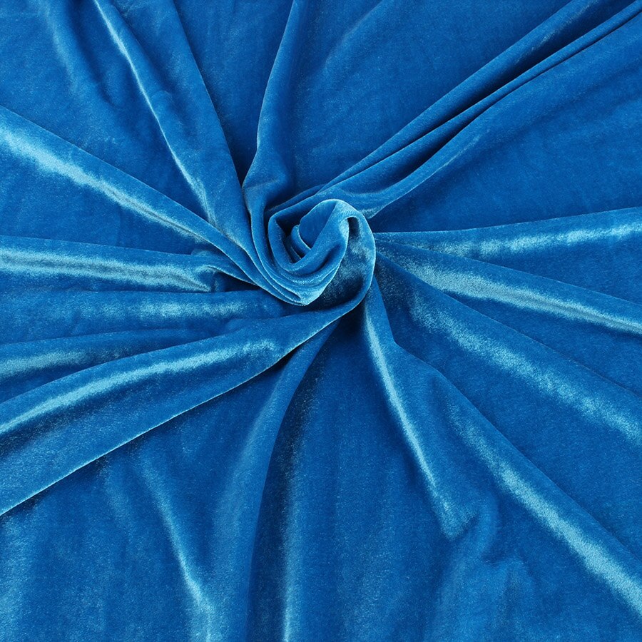 Tissu en velours extensible tricoté de 160cm de large | Tissu en velours Poly élastique de pour combinaison de sport