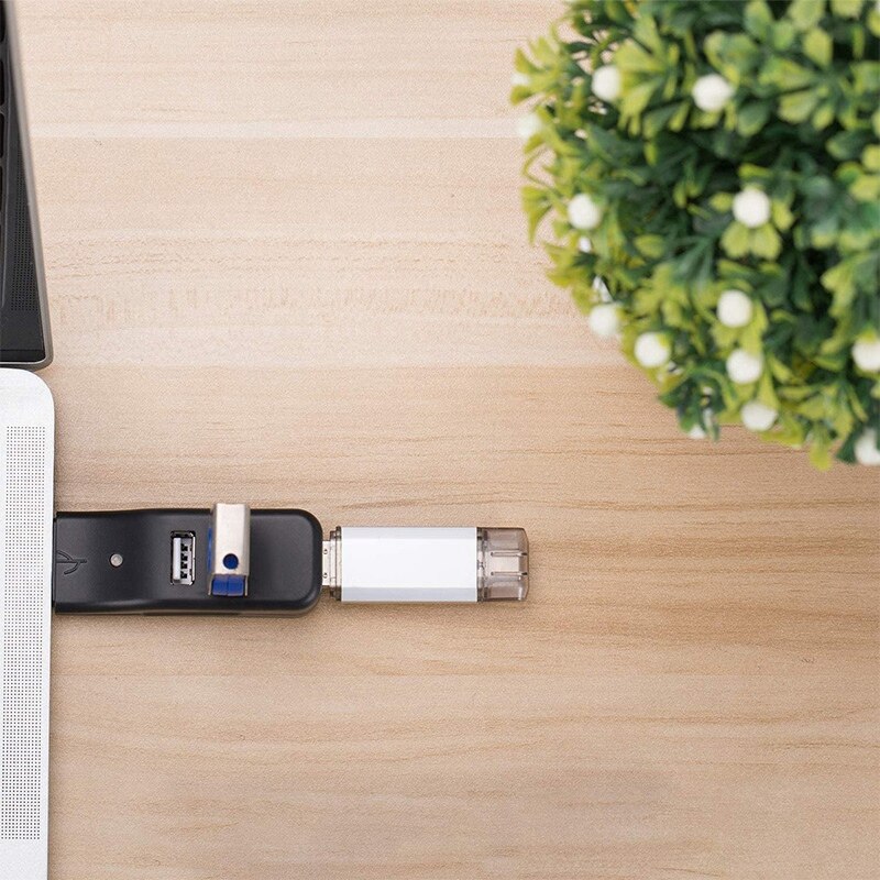 Hub USB de 4 puertos, Mini concentrador de datos USB 2,0 pequeño portátil, para PC, portátil, Notebook PC, XPS, IMac y más