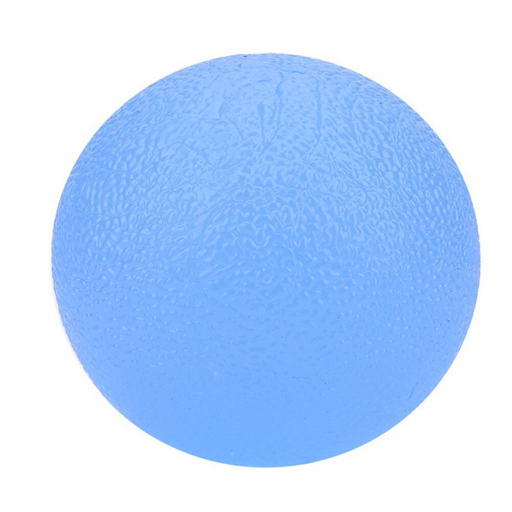 Silicone Massage Therapy Grip Ball Hand Finger Strength Exercise Stress Relief Decompression Ball Fitness Equipment: Blue