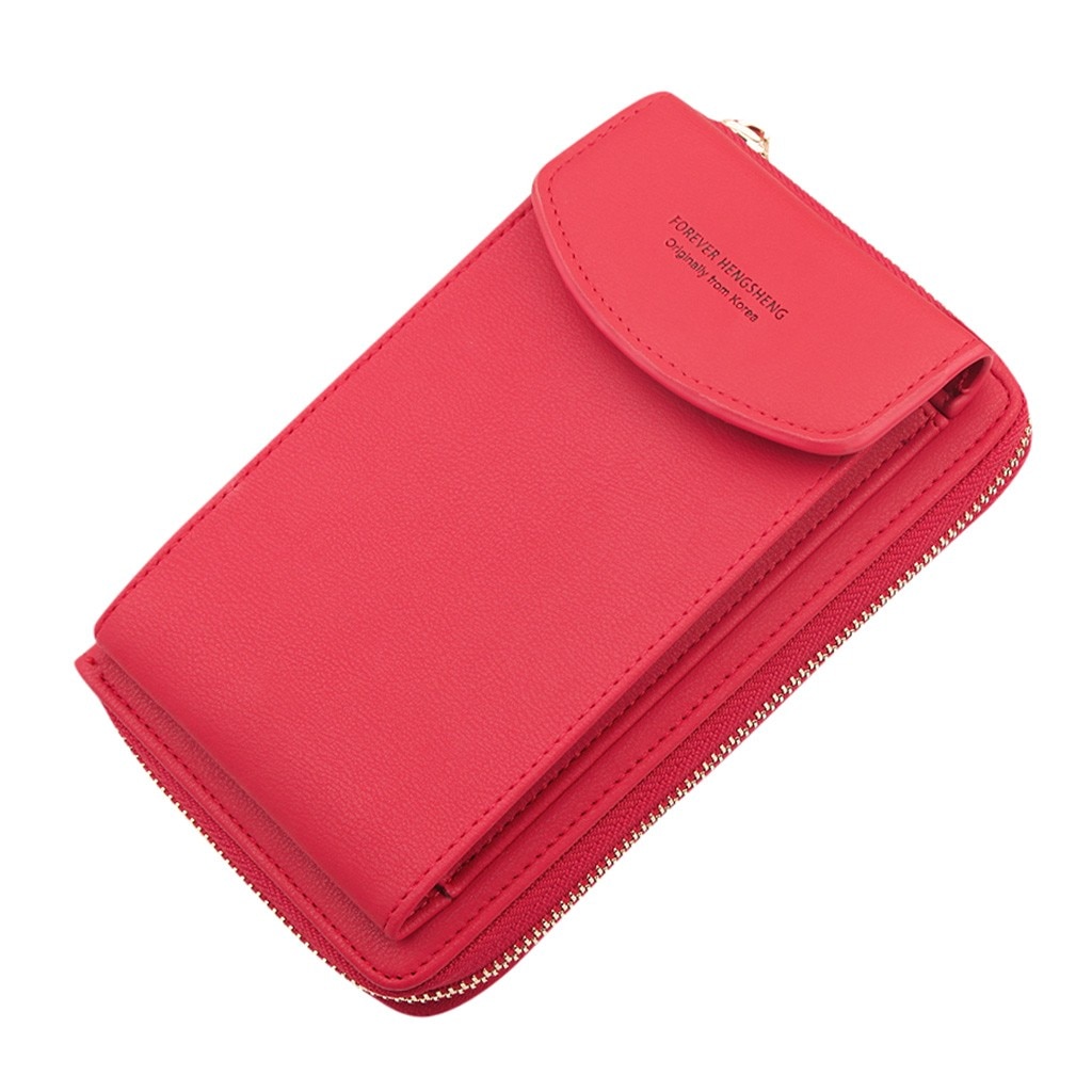 Aelicy Women Wallet Bag Women Mobile Phone Bag Buckle Shoulder Messenger Bag Large Capacity Wallet Large Capacity Ladies Wallets