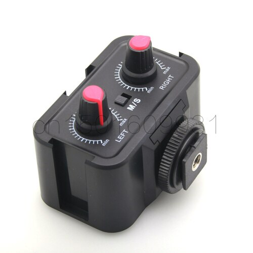 WWS-V2 2-Channel Universal Microphone Audio Adapter Mixer with Stereo & Dual Mono 3.5mm Inputs for DSLR Cameras & Camcorders