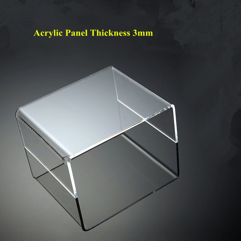 3 Pieces Heavy Duty U Shape Table Clear Acrylic Display Risers Jewelry Display Stand Shelf Showcase Fixtures