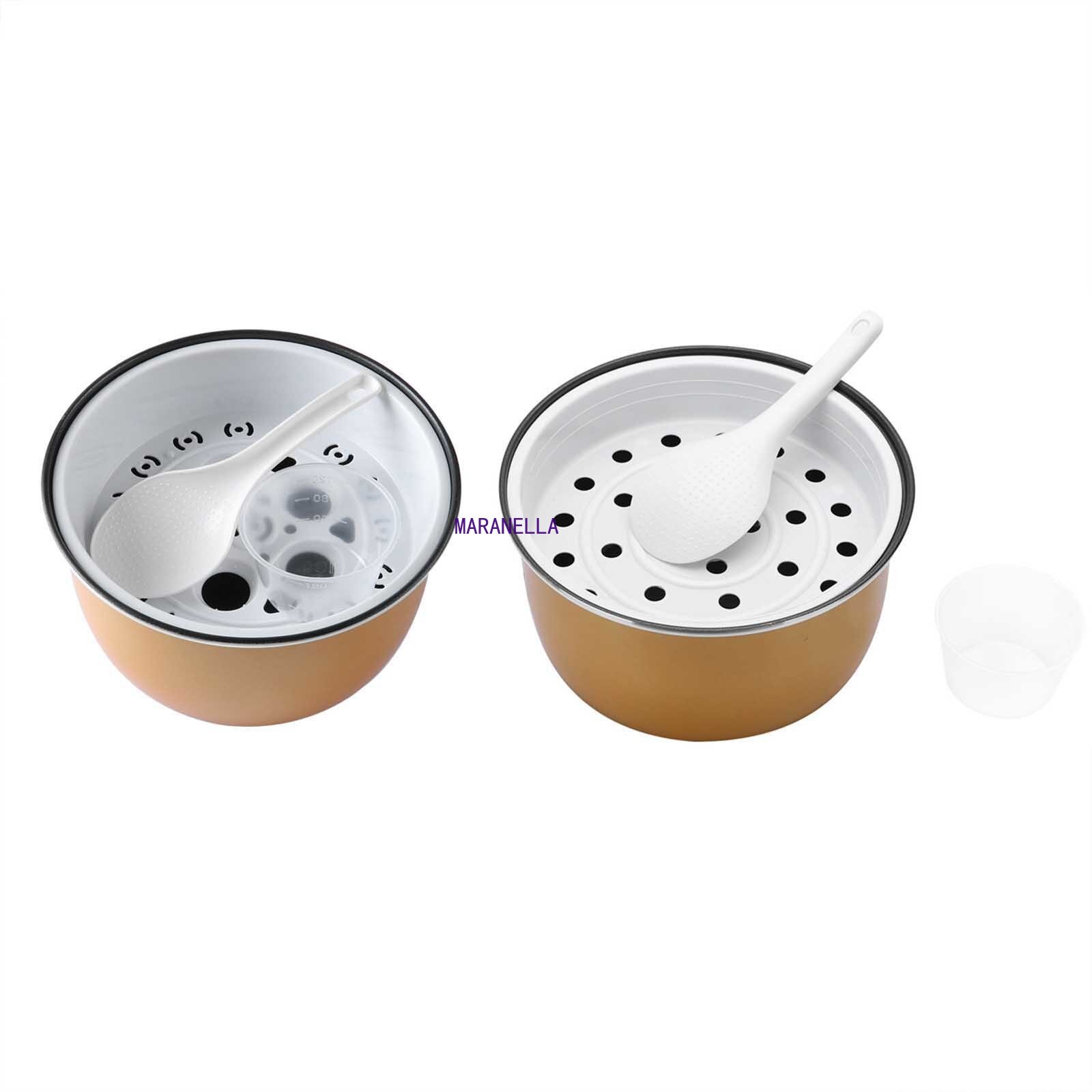 Stainless Steel Rice Cooker Inner Container Non Stick Cooking Pot Replacement Accessories Food Rice Cooker liner With Steamer
