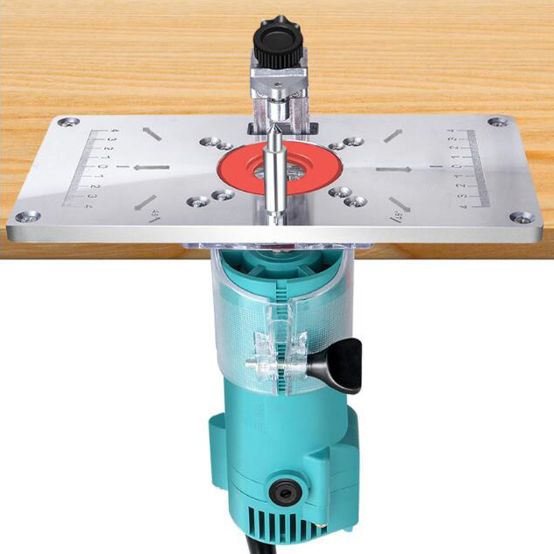 Table de fraisage pour routeur, Machine de découpe, ciseleur établi de travail, planche rabattable, Table de routeur en aluminium, plaque d&#39;insertion