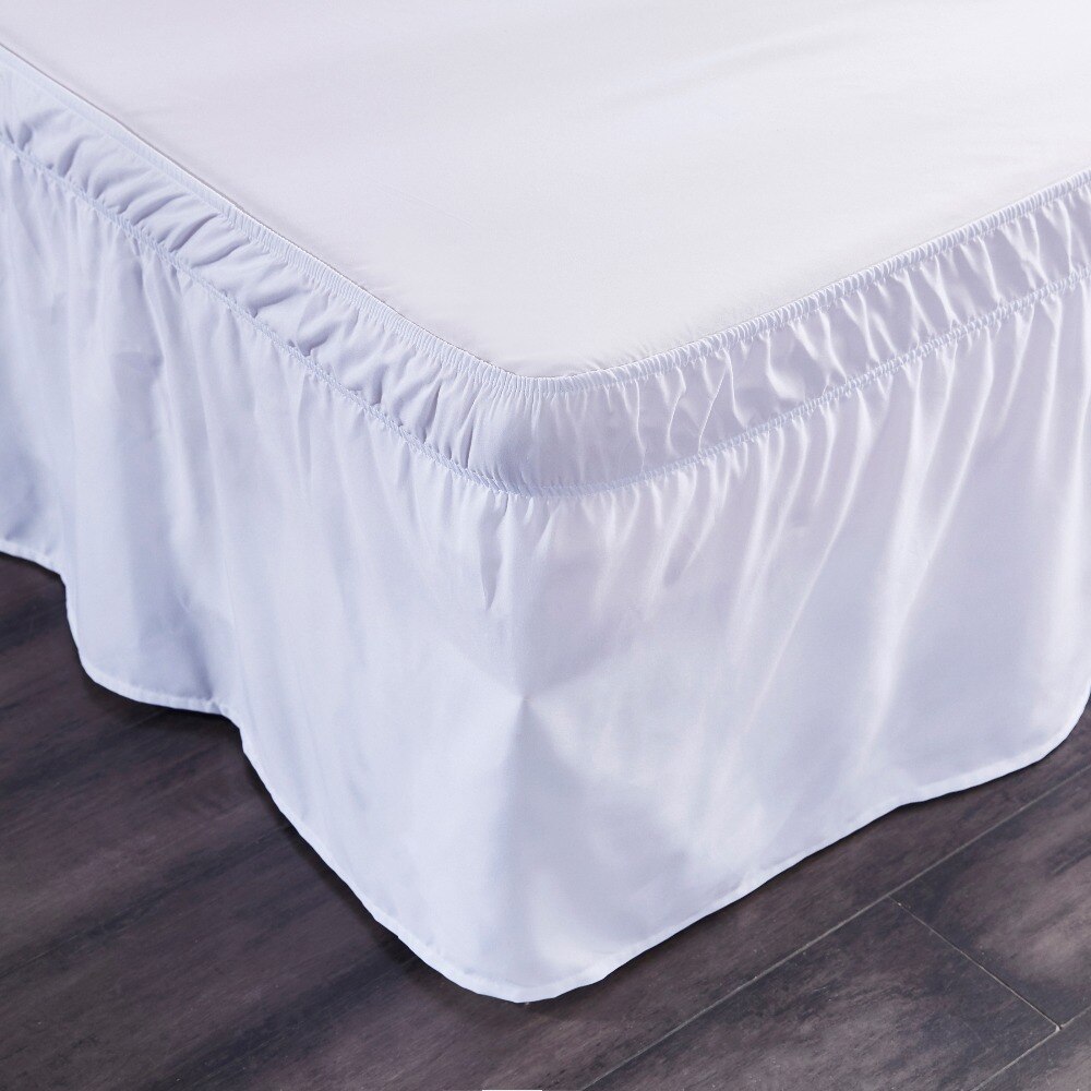 Sengeskørt hotel queen size sengetæpper uden seng overflade king queen size elastikbånd nederdele 40cm højde sengetæppe
