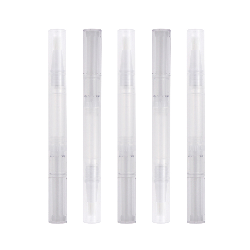3ml Pens Nail Oil Pen Eyelash Growth Liquid Transparent Container Applicators with Brush Tip