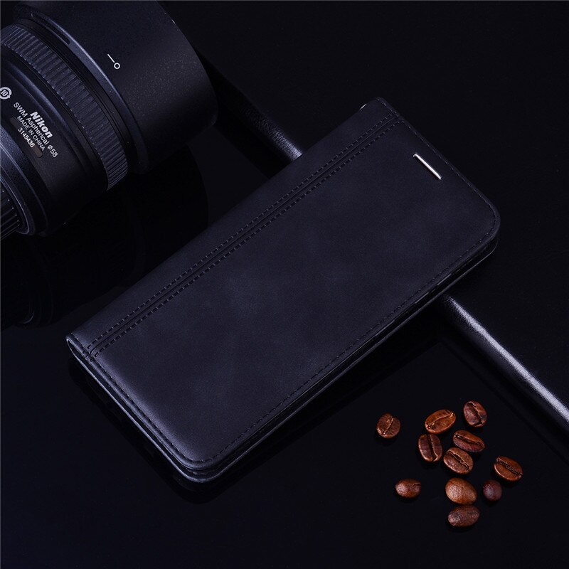 Voor xiaomi redmi 6a hoesje redmi 6 cover zachte siliconen achterkant redmi 6 leren flip case voor xiaomi redmi 6a 6 a a6 telefoonhoesjes: Redmi 6a / Zwart 2