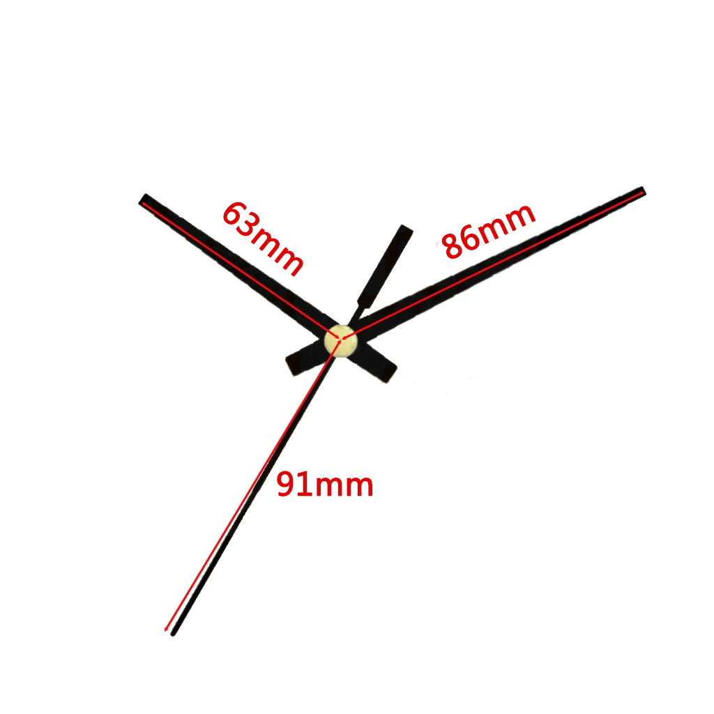 LOVIVER Aiguilles D'Horloge En Bois Noyer Noir - Pointeurs Durables Avec Ou Sans Contrepoids Pour Horloges Murales