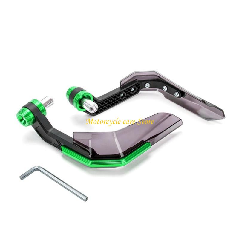 U75F Motorrad-Handschützer, Handschützer, Schutzschild, winddichter Schutz, universell: Grün