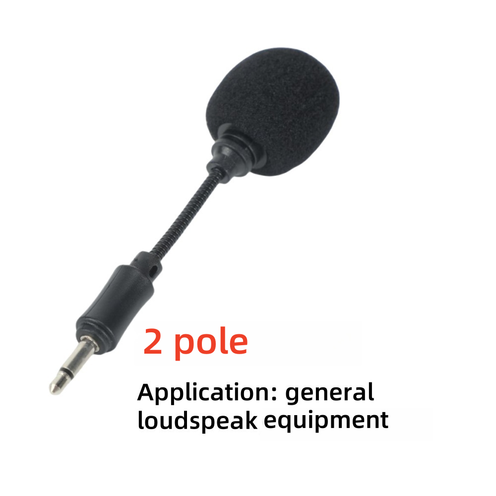 mini microfono flessibile con capacità Jack da 3,5 mm 2/3/4 poli portatile per altoparlante scheda Audio PC computer portatile telefono cellulare: verde