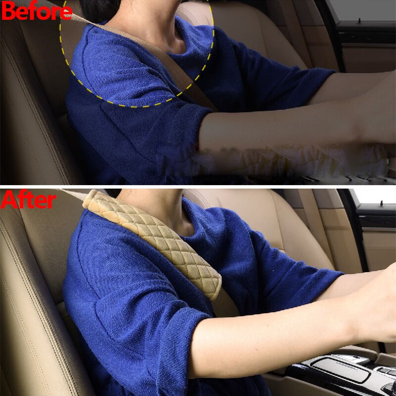 Soft Car Seat Belt Cover Universal Auto Seat Belt Covers Warm Plush Shoulder Cushion Protector Safety Belts Shoulder