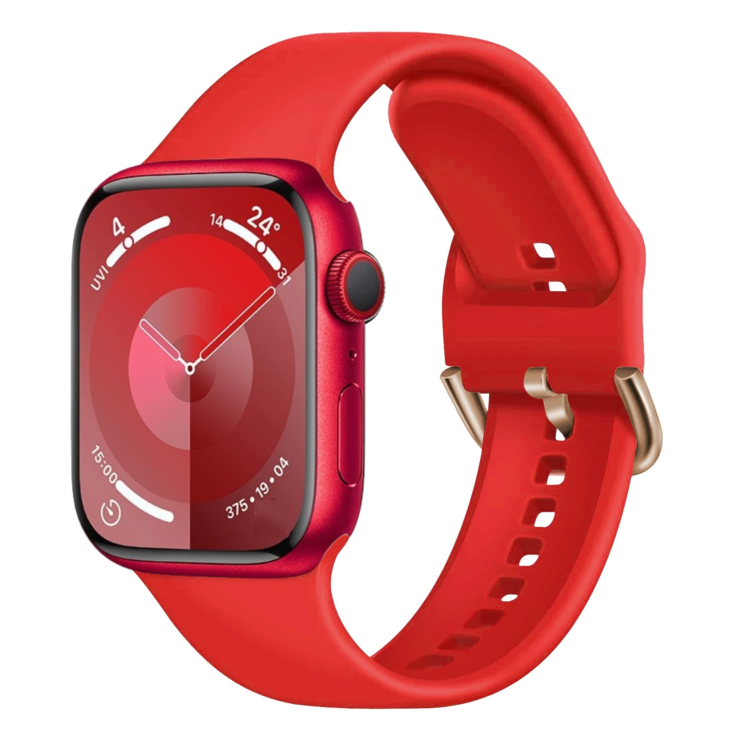 Bracelet en Silicone pour Apple Watch Ultra 2 49mm 10 9 8 7 46mm 45mm 41mm, boucle de couleur pour IWatch 6 5 4 3 SE 44mm 42mm 40mm