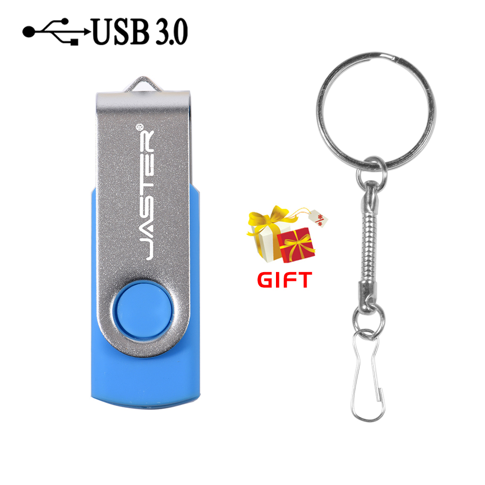 Roterbar farverig usb 3.0 -stik lilla 128gb pen drive rød 32gb nøglering sort memory stick business blå: Himmelblå / 8gb