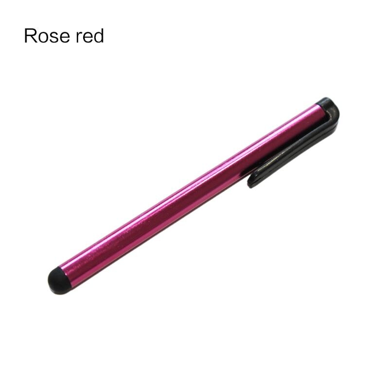 Disegno della Clip Universale Testa Morbido Per Il Telefono Tablet Durevole Dello Stilo Capacitivo Della Penna di Matita Penna Dello Schermo di Tocco: Rose Red