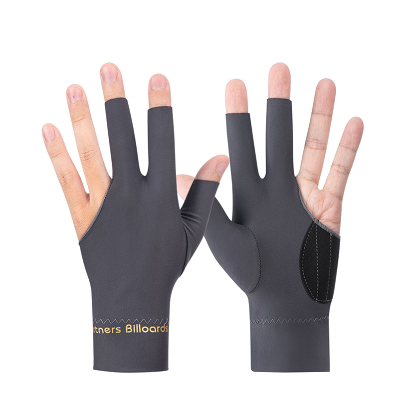 1 Pc Biljart Handschoenen Open Vinger Handschoenen Antislip 3 Vinger Snooker Handschoen Ademend Biljart Sport Accessoires: YELLOW
