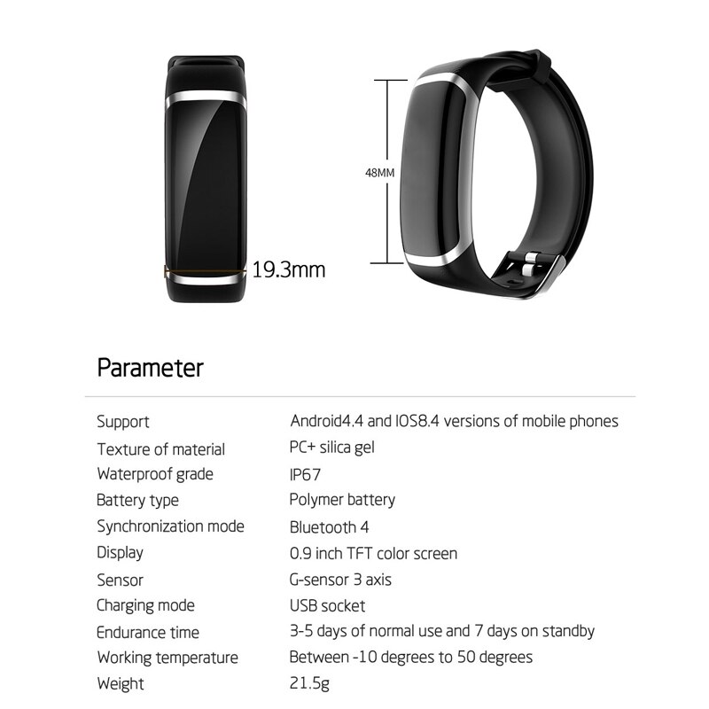 Sheli  t4 bluetooth temperatuur smartwatch  ip67 waterdichte hartslagmeter en lichaamstemperatuurmeter voor ios en android