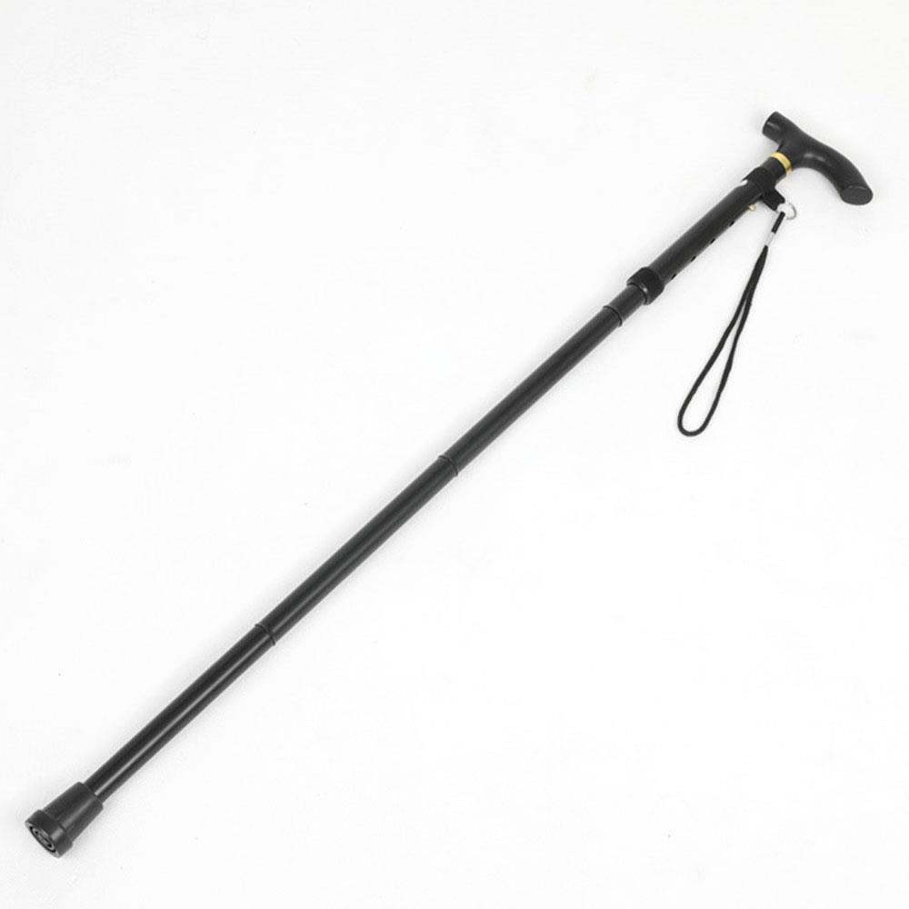 Portable Outdoor Travel By Walking Trekking Pole Cane Off Road Trip Sports Aluminum Alloy 22mm Walking Stick Camp Durable: Black