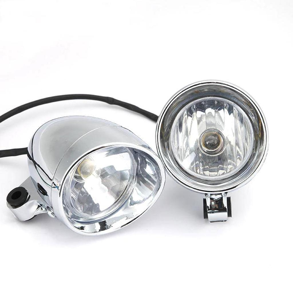 1 Paar 4 Inch Rijden Fog Spot Light Spotlight Koplamp Werk Lamp Universal Voor Alle Motorrijwiel Atv Trucks-chrome