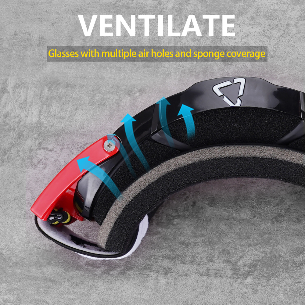 LEATT Velocity 6.5 Motocross Goggles Double Layers Anti Fog Motorcycle Goggle Outdoor Sport Skiing Glasses MTB Downhill Eyewear