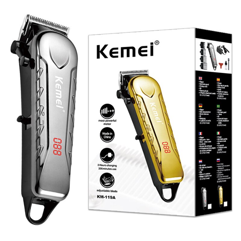 adjustable blade hair clipper barber hair trimmer cord cordless electric haircut machine rechargeable hair cutter