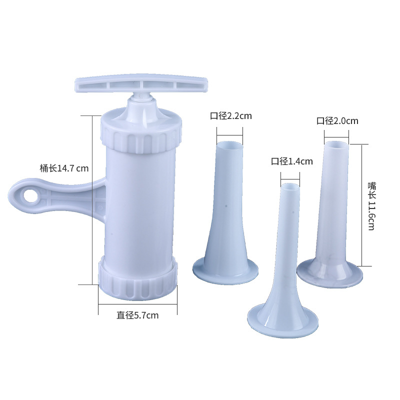 Huishoudelijke Handleiding Klysma Machine, Hand Duw Worst Vulgereedschap, Worstmachine, Kleine Worst Vulapparaat: Default Title