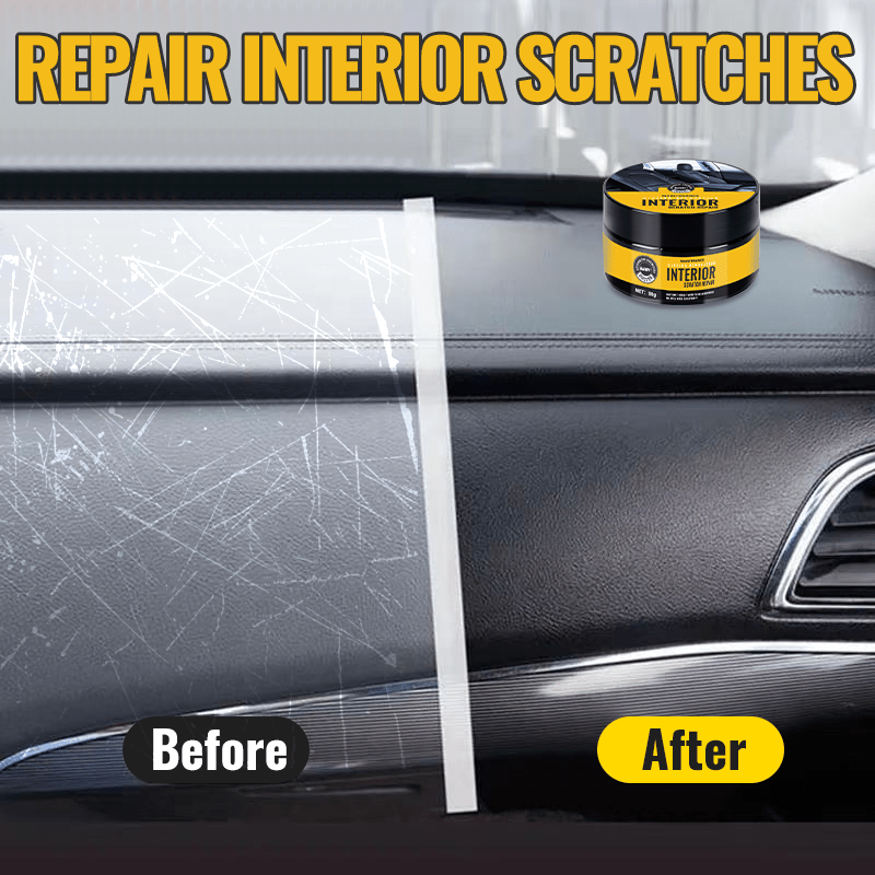 KJM Automotive Interior Scratch Repair Kit - Instrumentenpaneel en plastic reparatiecrème verbetert de glans en herstelt krassen