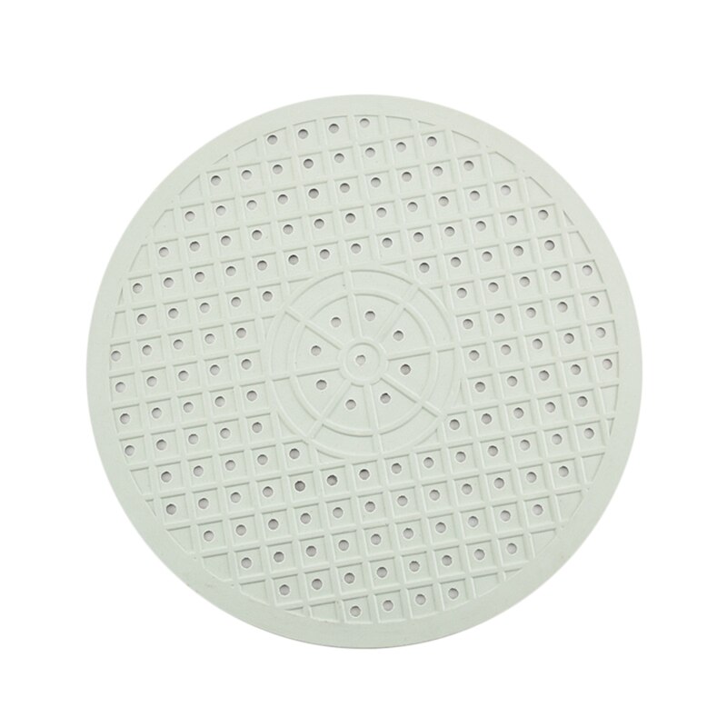Quick Afvoer Keuken Tafel Anti Slip Zachte Rubber Gootsteen Mat Drogen Gerechten Warmte Isolatie Protector Multifunctionele Badkamer Thuis: White Round