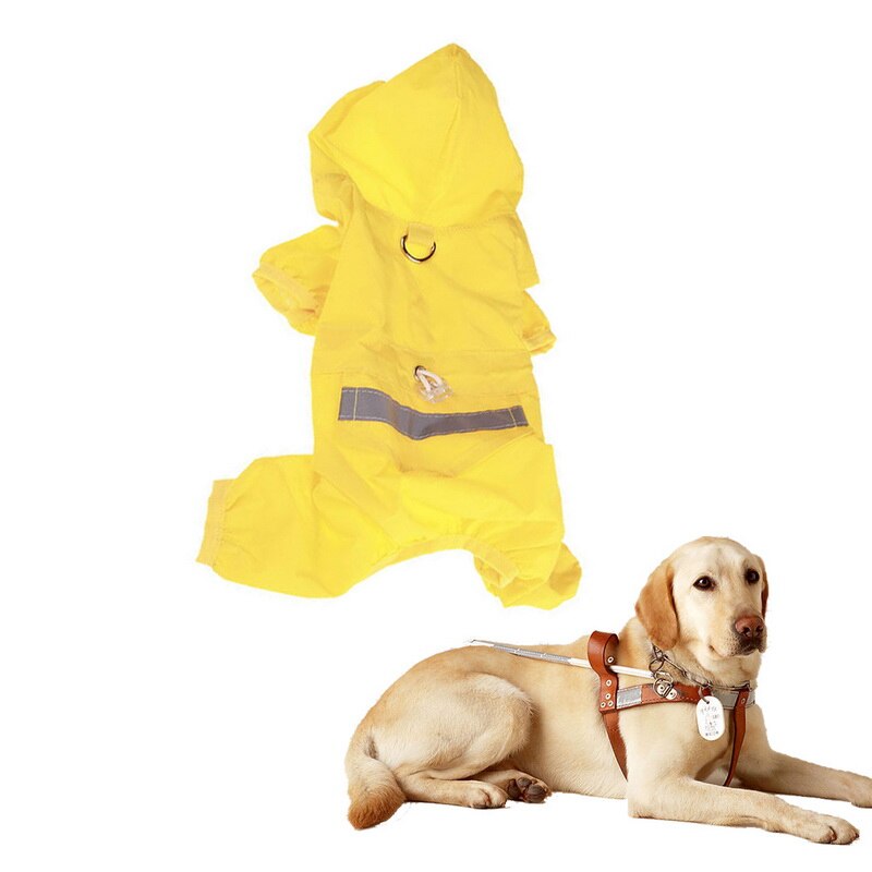 6 Maten Waterdichte Acryl Hond Regen Jas Reflecterende Kleding Voor Hond Regen Dag Solid Dunne Hond Jas Huisdier levert: 03 / S