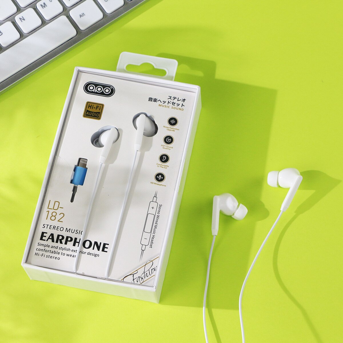 Earphone with microphone Wired Stereo hear phones for Apple iPhone 7 Wired Headset