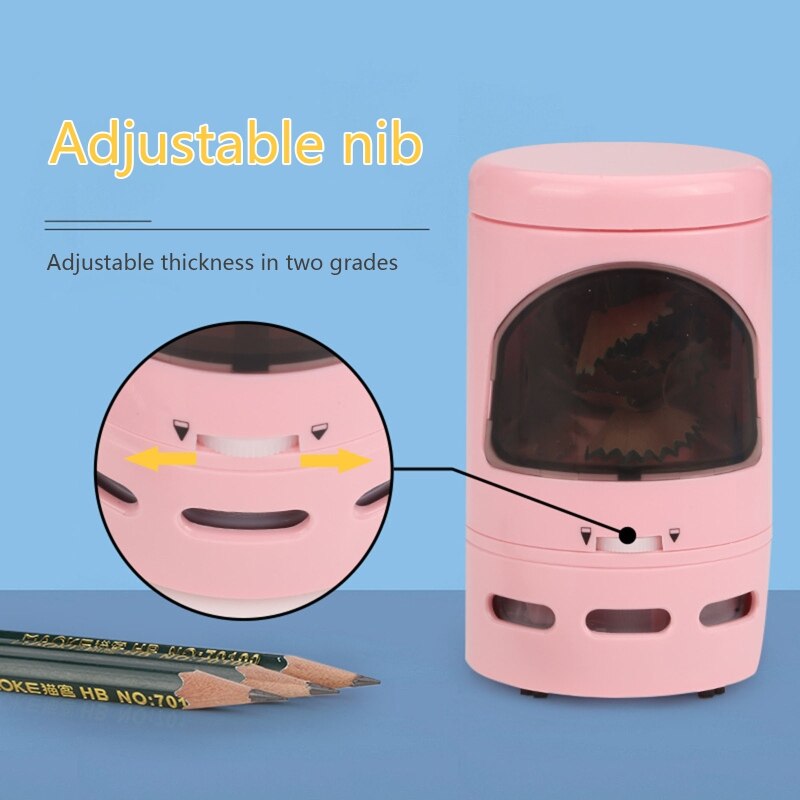 Aspirateur électrique 2 en 1, taille-crayon en bois, étudiant artiste, nouveauté 2022