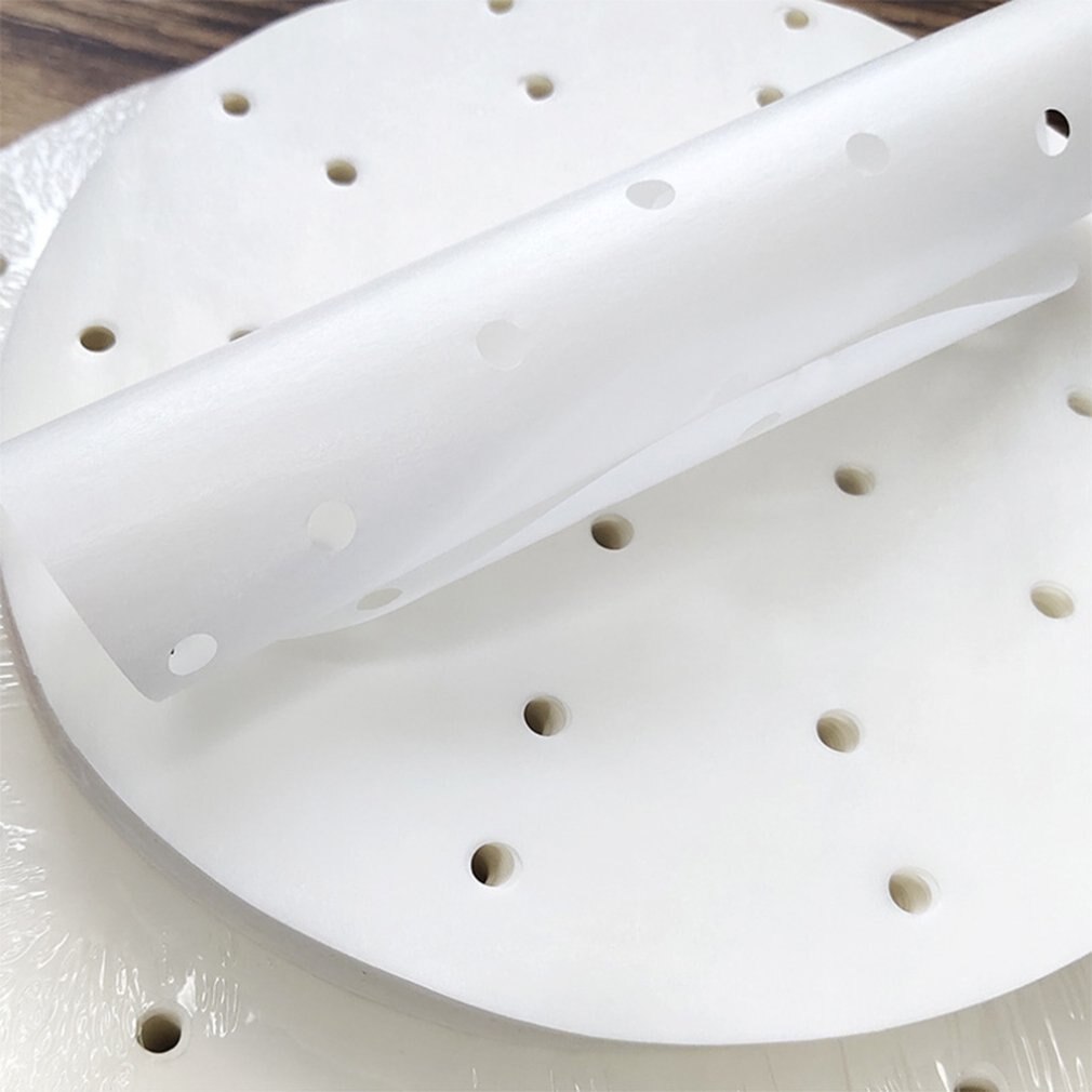100 stk damperpapir non-stick pad papir bagepapir husholdningsfødevarer boller silikone oliepapir bagepapir