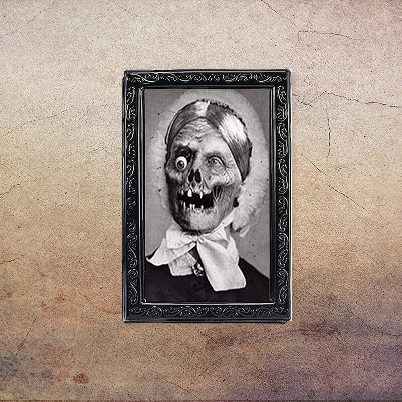 Practical 3 Pack Halloween 3D Lenticular Magic Hologram Wobble Pictures - Wall Portrait With Horror Scary Efficient As Decoratio